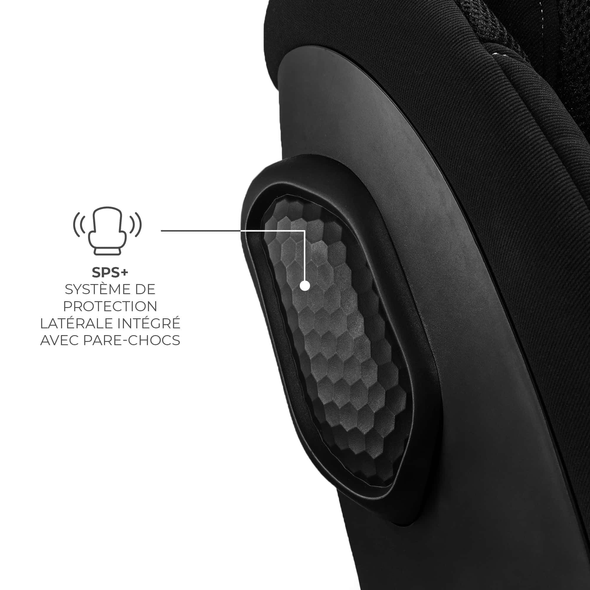 Kinderkraft XRIDER2 I-SIZE 40-125 cm, Siège auto bébé 0 à 25 kg évolutif, 0-7 ans, Isofix 360° pivotant, FWF, RWF, Protections latérales, Harnais Internes à 5 Points, Noir