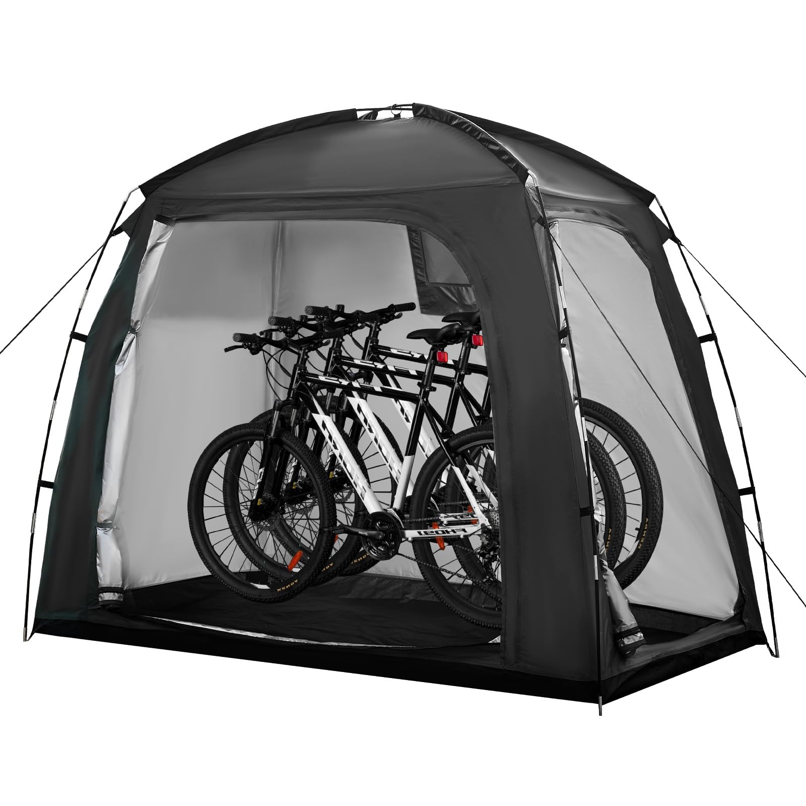 Bike Storage Tent, Outdoor Portable Bike Tent for 2-3 Bikes, Bicycle Storage Sheds with 210D Oxford Fabric PU4000 Waterproof for Bicycles, Motorcycle, Garden Tools