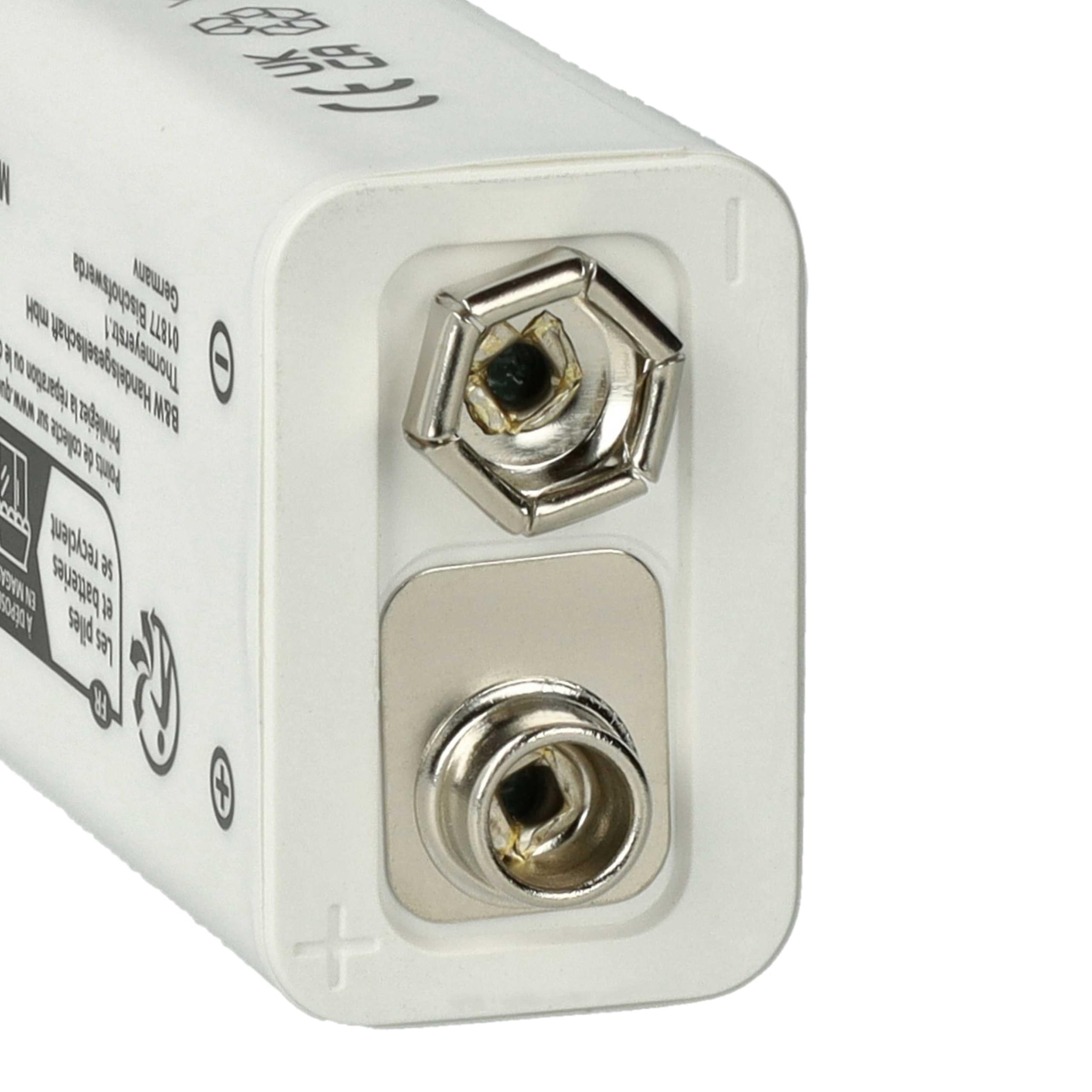 10x Piles Bloc Batterie 9V Compatible avec Daitem SP 150-21X