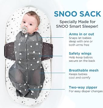 Happiest Baby SNOO Organic Cotton Sleep Sack, Medium