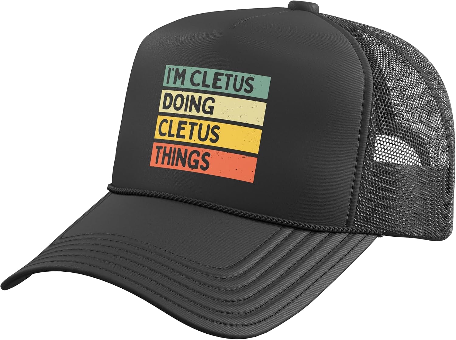 I'm Cletus Doing Cletus Things Funny Personalized Quote Trucker Hat with Adjustable Mesh Back