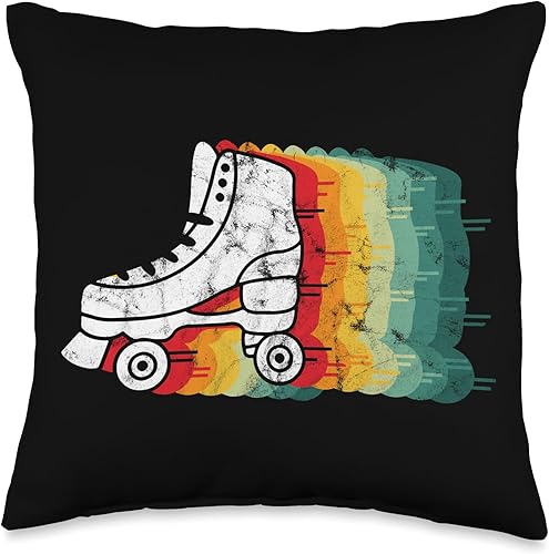 80's Rollers Nineteen Eighties 1980s Retro 80s - Almohada de 16 x 16 pulgadas, multicolor
