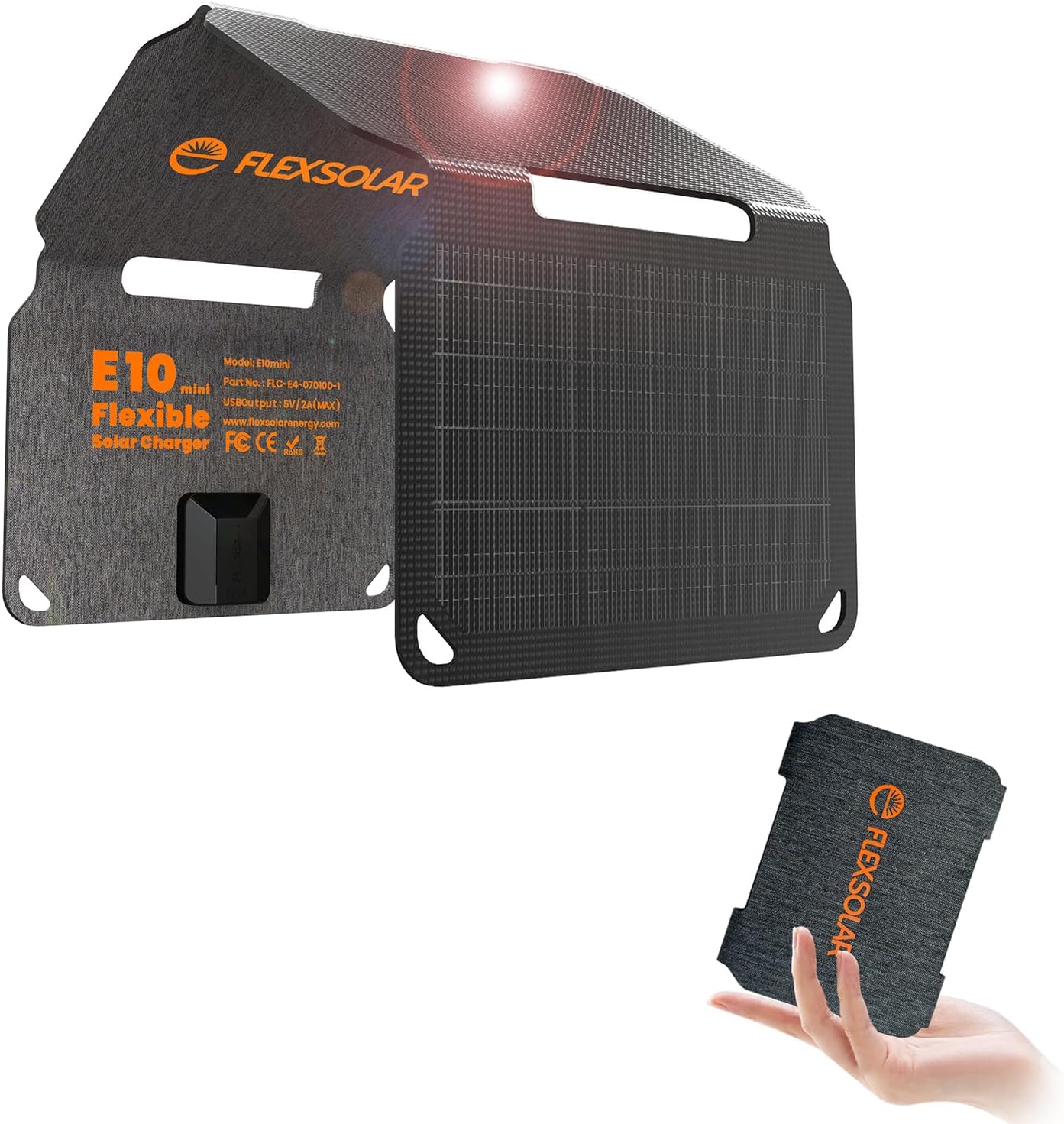 FlexSolar 10W Foldable Solar Chargers 5V USB Small Power Emergency Portable 4 Folds Panels IP67 Waterproof Camping Hiking Backpacking for Phones Flashlight Watches Small Power Banks Battery Packs FlexSolar 10W Foldable Solar Chargers 5V USB Small Power Emergency Portable 4 Folds Panels IP67 Waterproof Camping Hiking Backpacking for Phones Flashlight Watches Small Power Banks Battery Packs