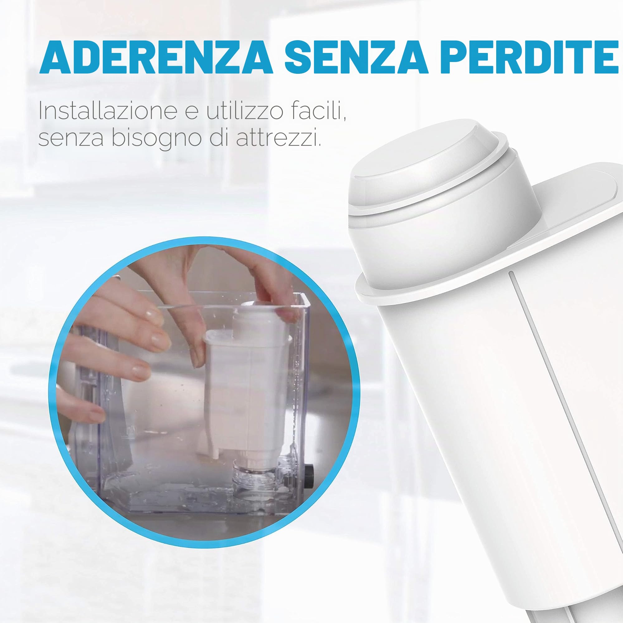 Waterdrop TÜV SÜD Certificato Filtro Acqua da Caffè, Sostituzione per Brita Intenza+ 00575491 575491 1010120 Saeco CA6702/00 CA6706/48 (4)