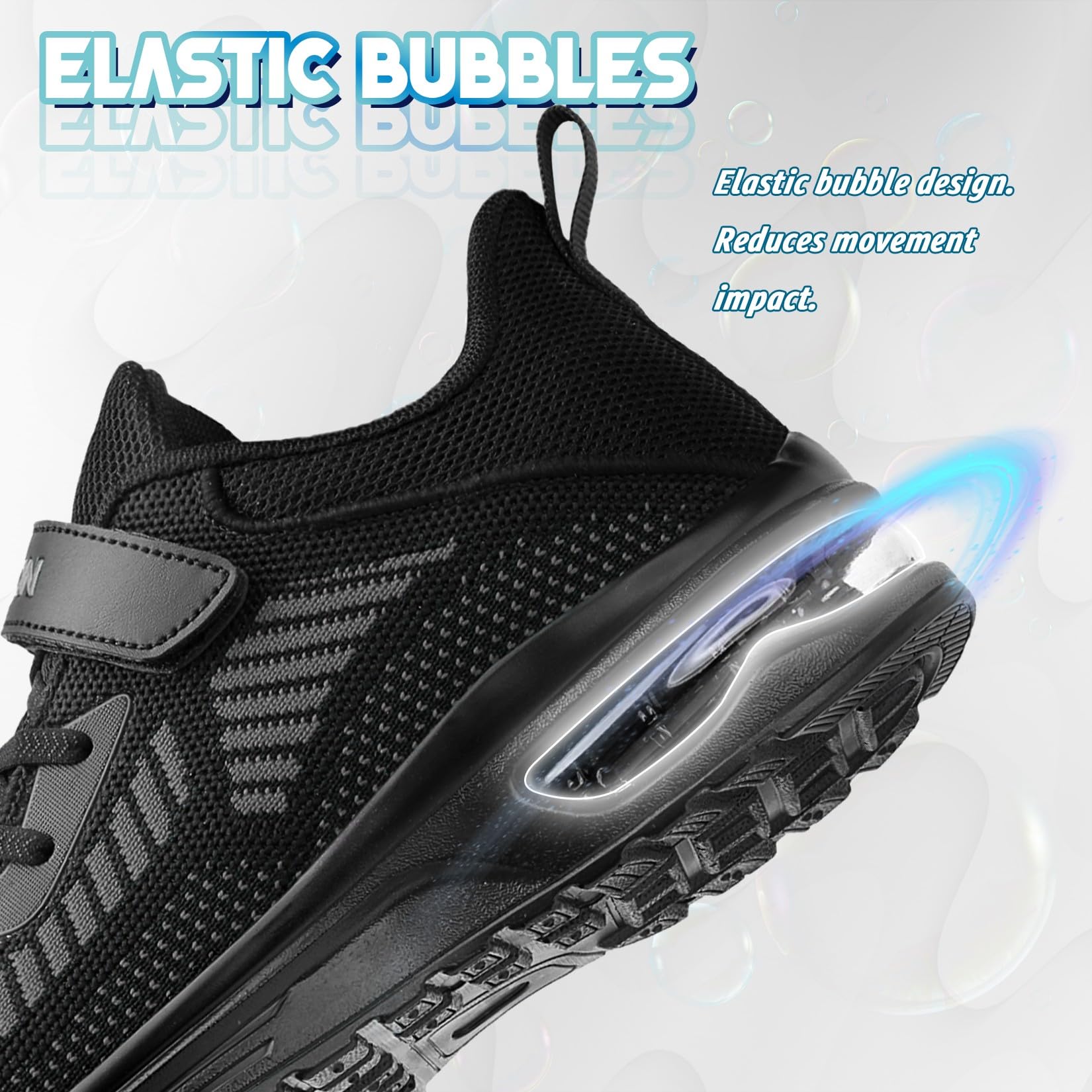 ASHION Chłopięce dziewczęce buty typu sneaker, miękkie, elastyczne, stabilne buty do fitnessu, buty halowe dla dzieci
