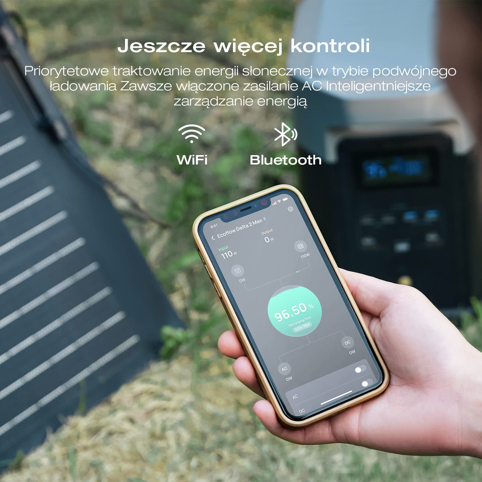 Przenośna stacja zasilania EcoFlow DELTA 2 Max z możliwością rozszerzania pojemności 2–6 kWh, bateria LFP zapewniająca 3000 cykli ładowania