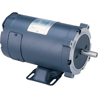 Leeson Low Voltage DC Electric Motor - 1/2 HP, 24 Volts, 1,800 RPM, Model Number 4D17NK10