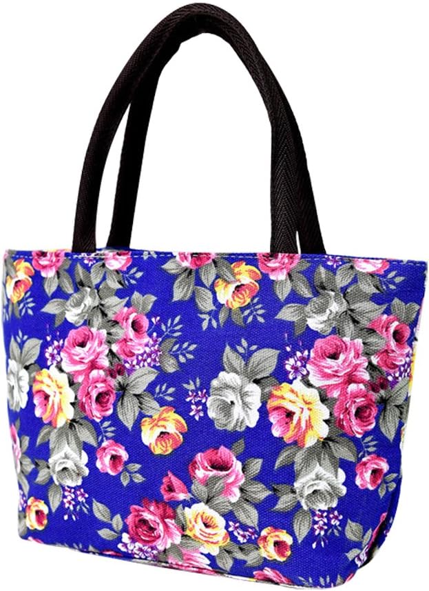 Monbedos Canvas Casual Floral Handbag Beach Bag Messenger Travel Bags Wild Creative