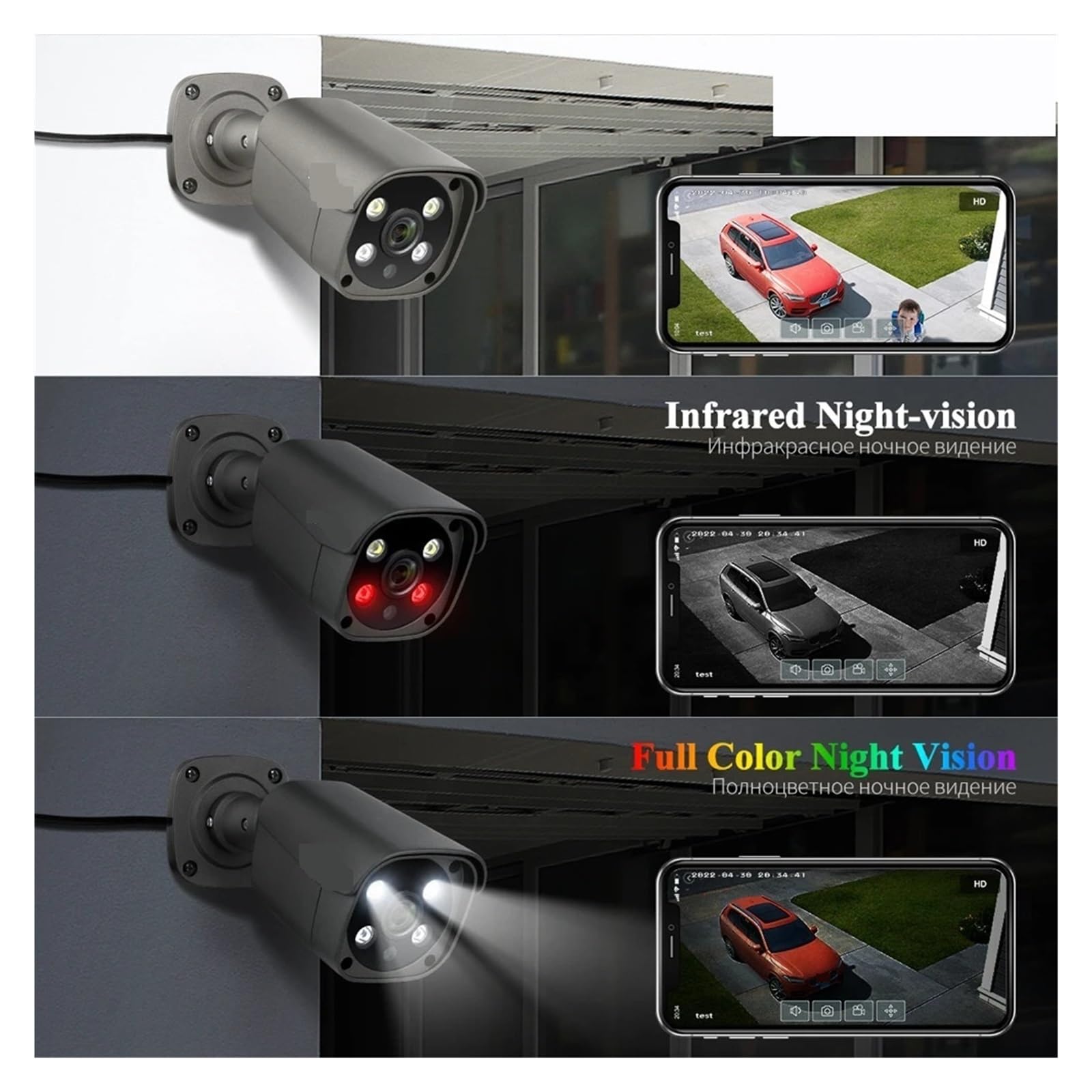 8-kanałowy System Kamer Bezpieczeństwa CCTV 5MP HD POE Zestaw Do Monitoringu Wideo Domowego NVR IP Użytku Zewnętrznego Z Detekcją Twarzy(None,8CH 8 Bullet Camera)