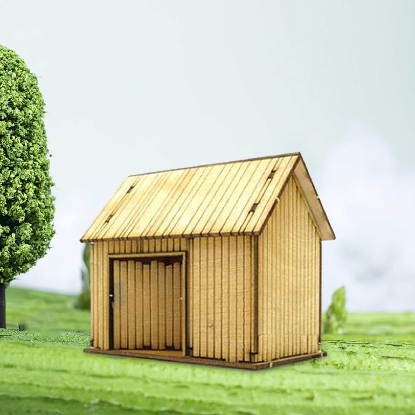 Oshhni Kit de construction de tour d'observation à l'échelle 1:72 en bois à faire soi-même - Modèle de maison miniature pour diorama - Accessoire de Oshhni Kit de construction de tour d'observation à l'échelle 1:72 en bois à faire soi-même - Modèle de maison miniature pour diorama - Accessoire de