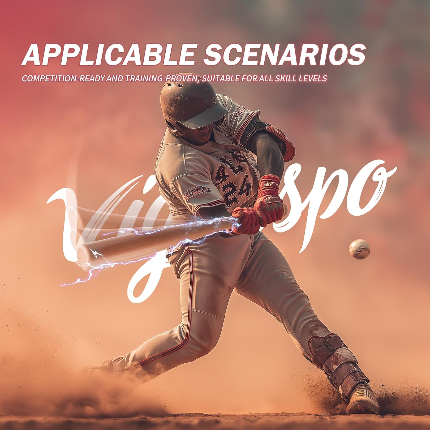 Professional Wood Baseball Bat 21-34 Inch，High-Density Maplewood for High Impact Resistance & Durability, Perfect for Baseball Training & Games