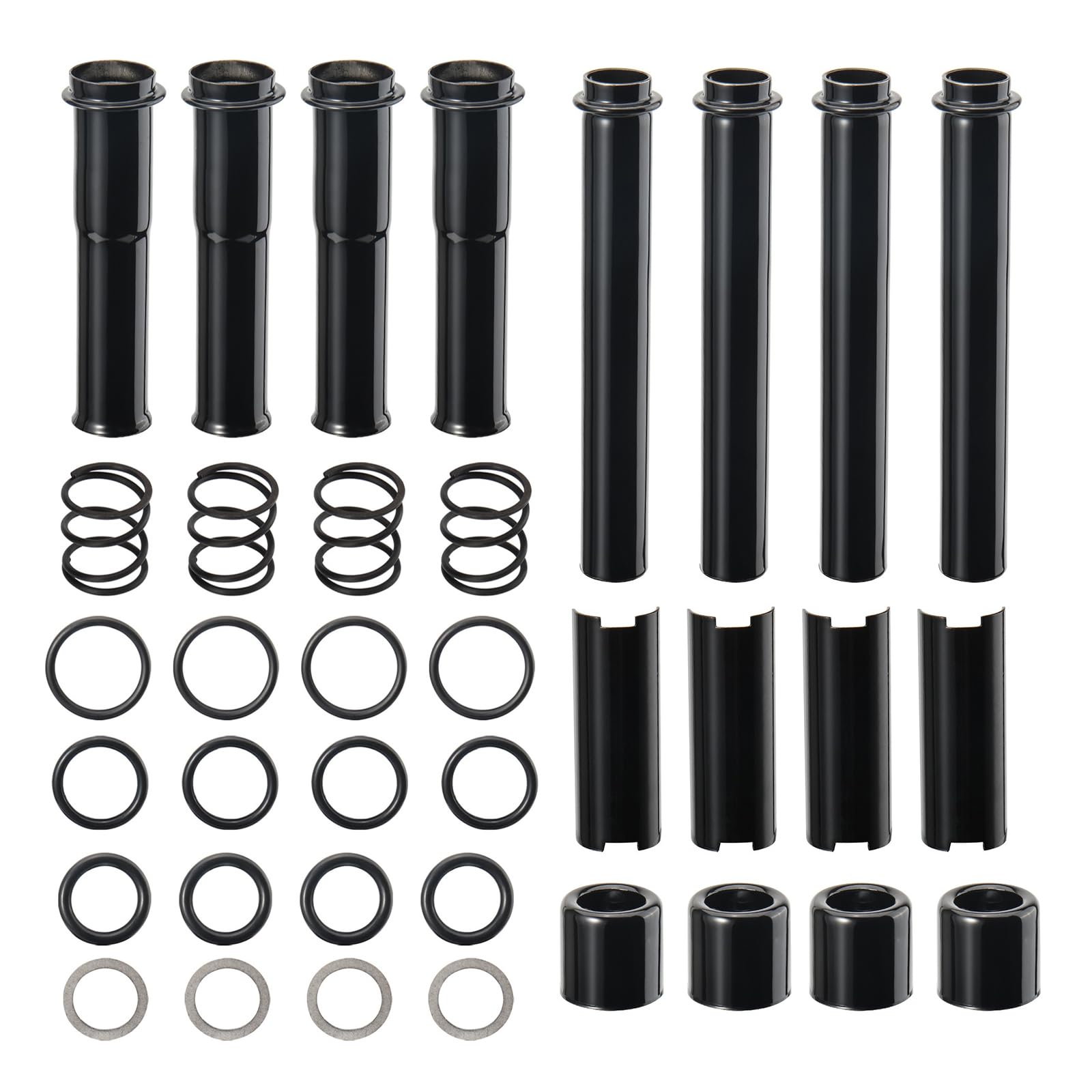 Photo 1 of TIGERSGATE M8 Pushrod Covers Kit Fit for 2017-later Harley Milwaukee 8 Engine Touring Softail Models (Black)