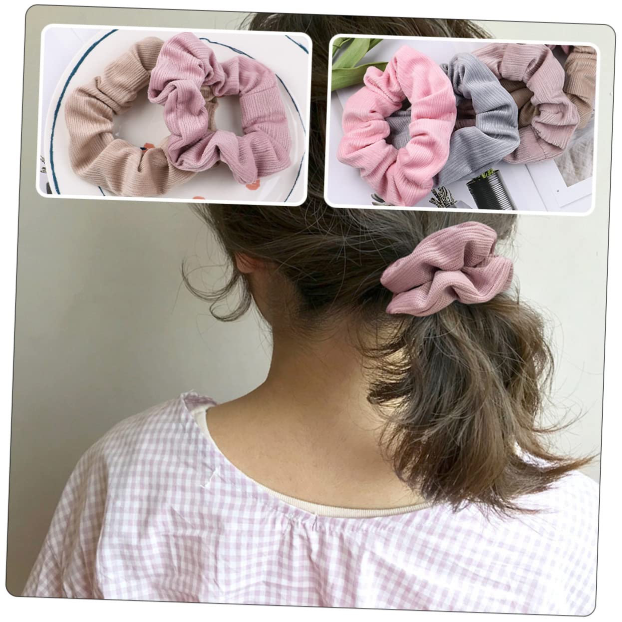 FRCOLOR 30 Piezas anillo de pelo hair clips orquillas accesorios para el cabello para mujeres diademas recién nacidas para niñas lazos para el cabello del intestino grueso gomas grandes