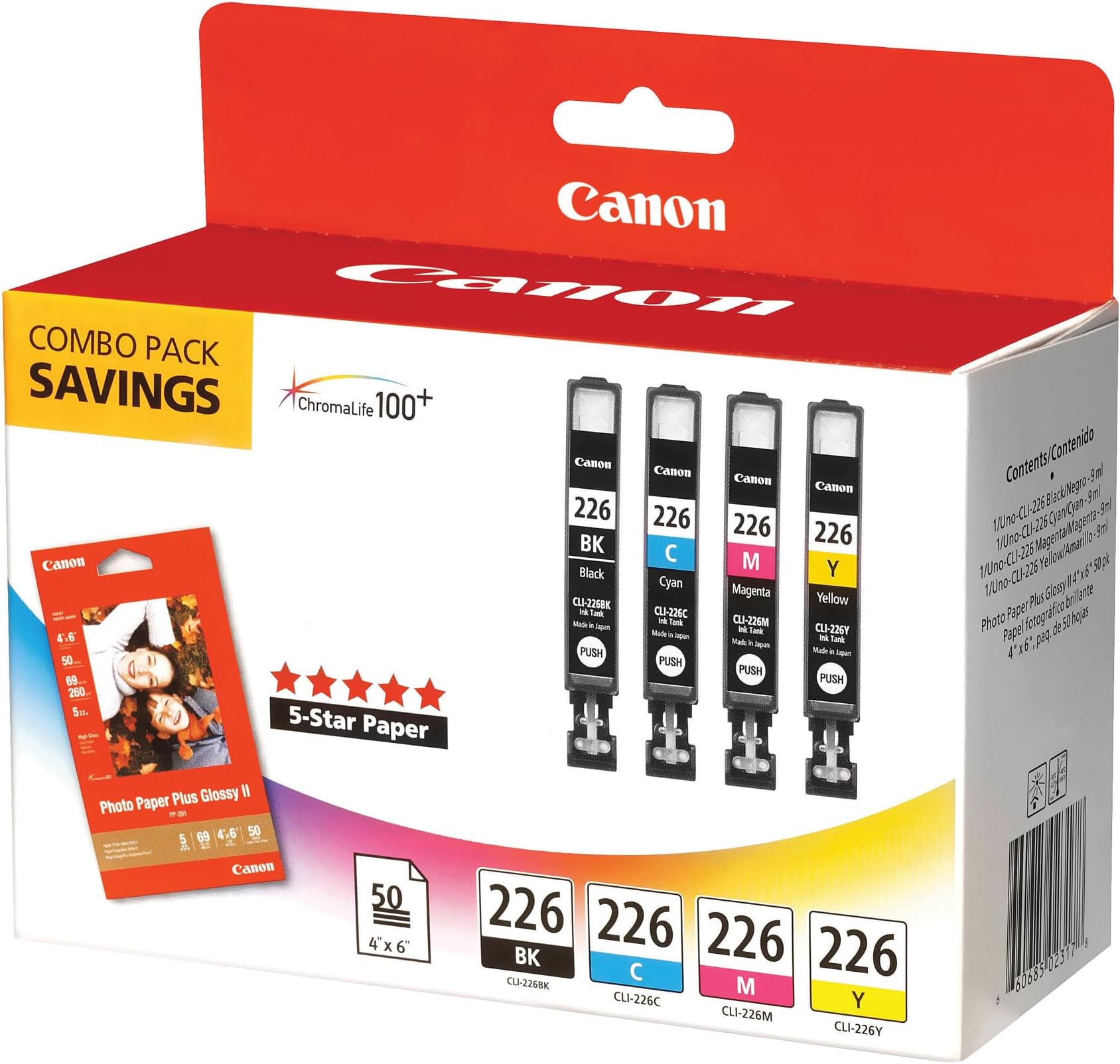 Ricambio Originale Canon 4479A002 Cartuccia Originale Canon BCI-3EBK / BCI-3BK Nero - Compatibile Con Stampanti Serie Pixma IP3000, IP4000, IP5000, MP750, MP760, MP780 Cartuccia Canon BCI-3ebk - Foto 3