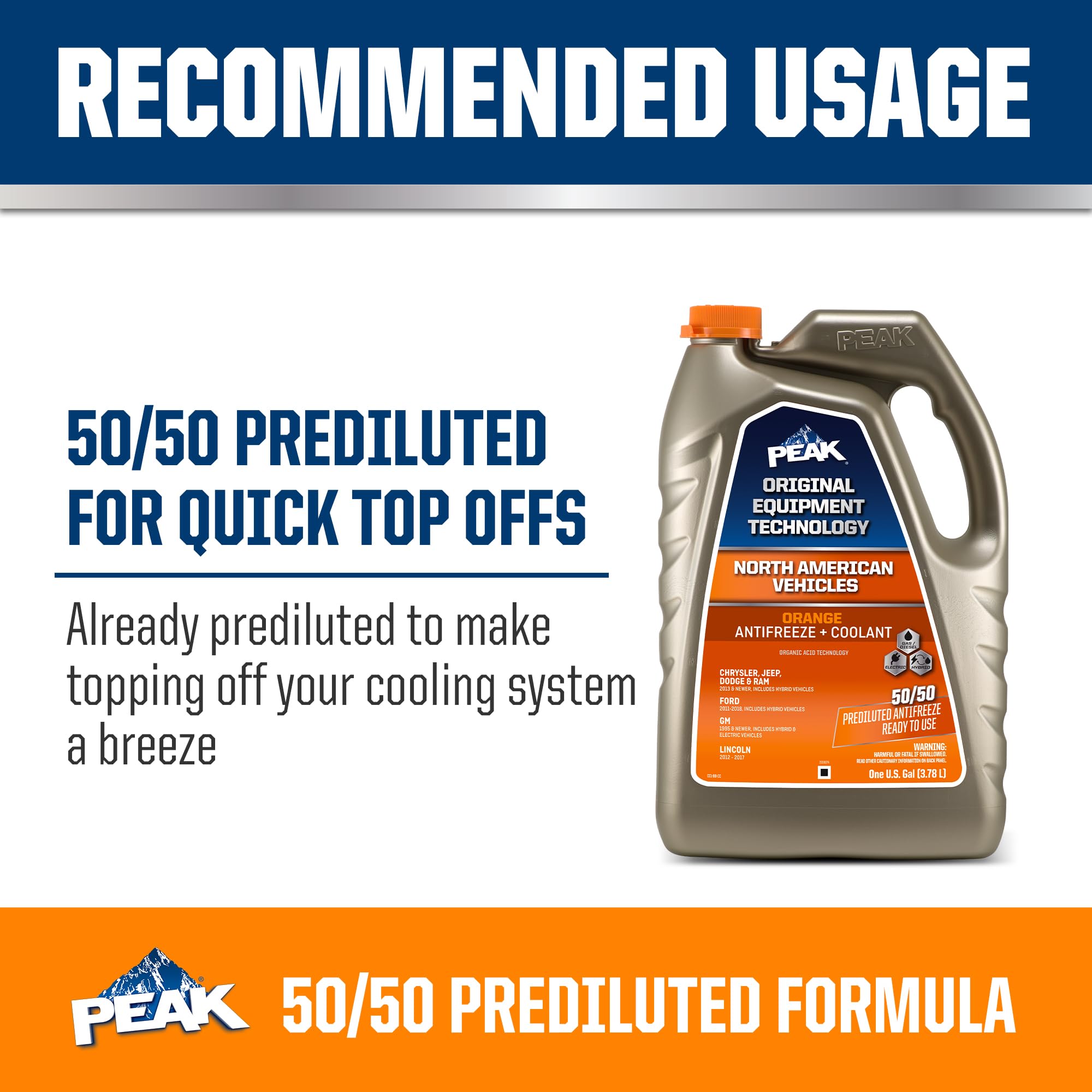Amazon.com: PEAK OET Extended Life Orange 50/50 Prediluted