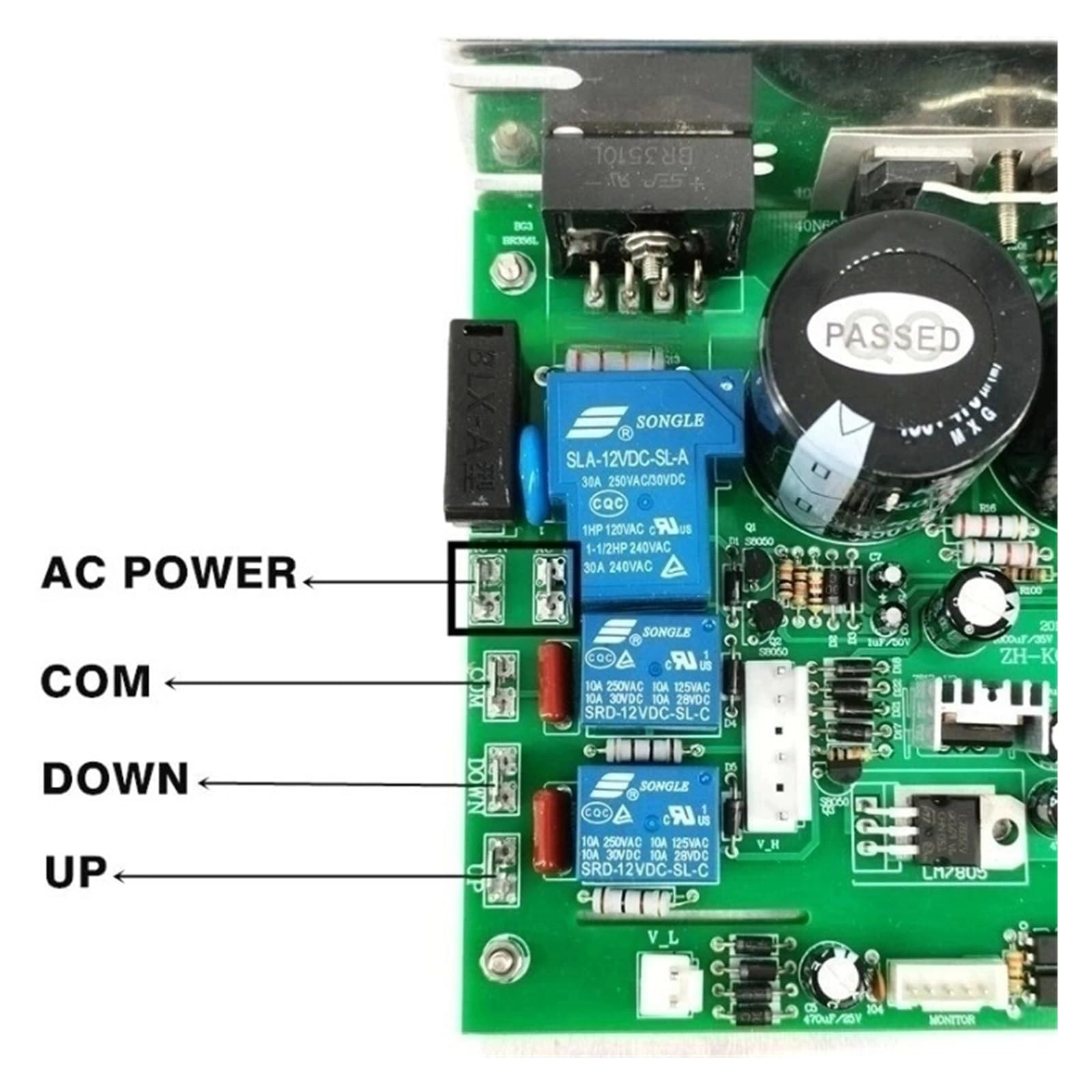 Contrôleur De Moteur De Tapis Roulant ZH-KQSI-CP2.PCB ZH-KQSI-002 ZH-KQSI-CP1.PCB ZHKQSI-002.PCB. Compatible avec BH G6414v. Carte De Contrôle De Carte De Circuit Imprimé