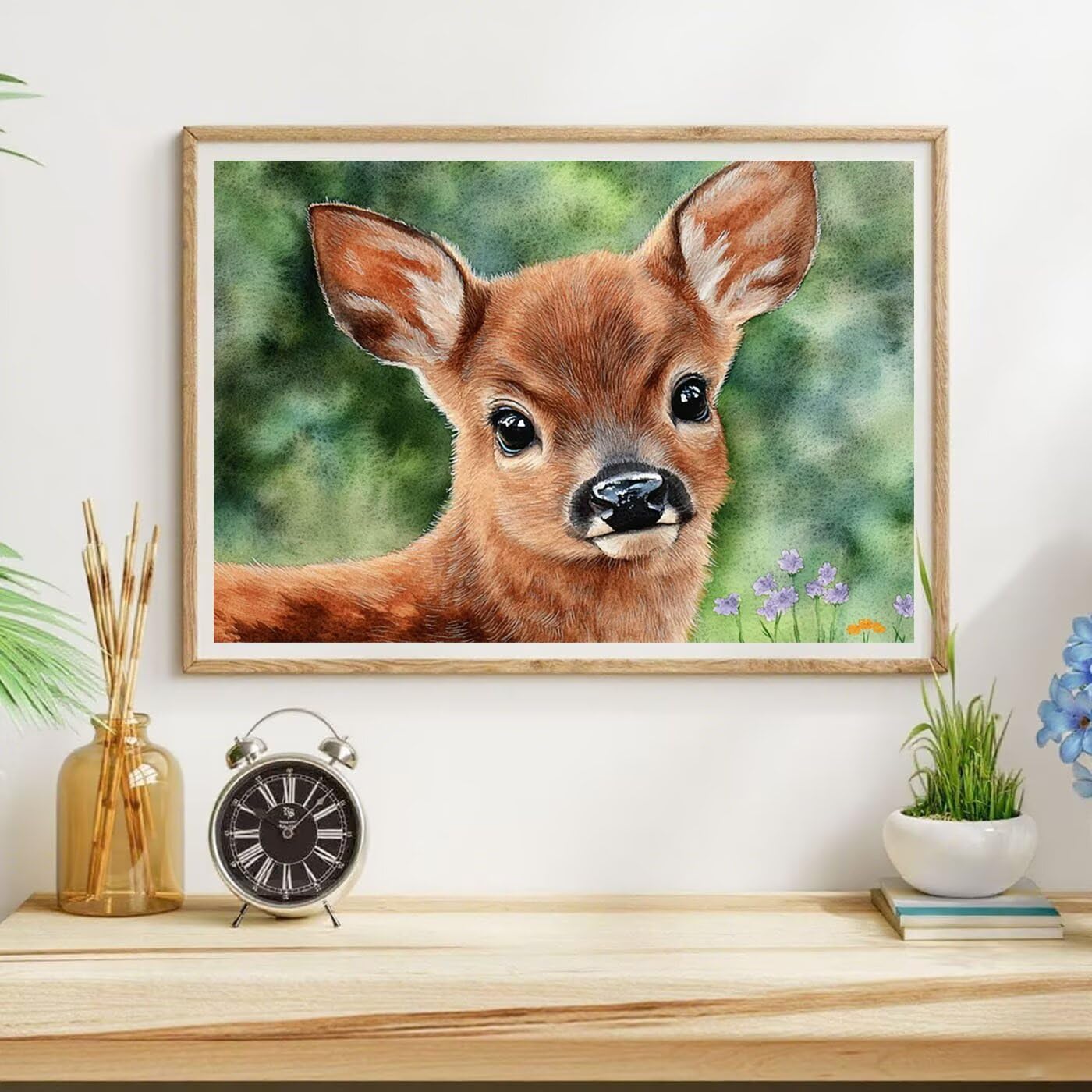 Zestawy do malowania diamentami dla dorosłych, zestawy sztuki z diamentami ze zwierzętami, DIY, pełne wiercenie, jeleń, klejnot, sztuka dla początkujących, kryształ 5D, haft krzyżykowy, sztuka i
