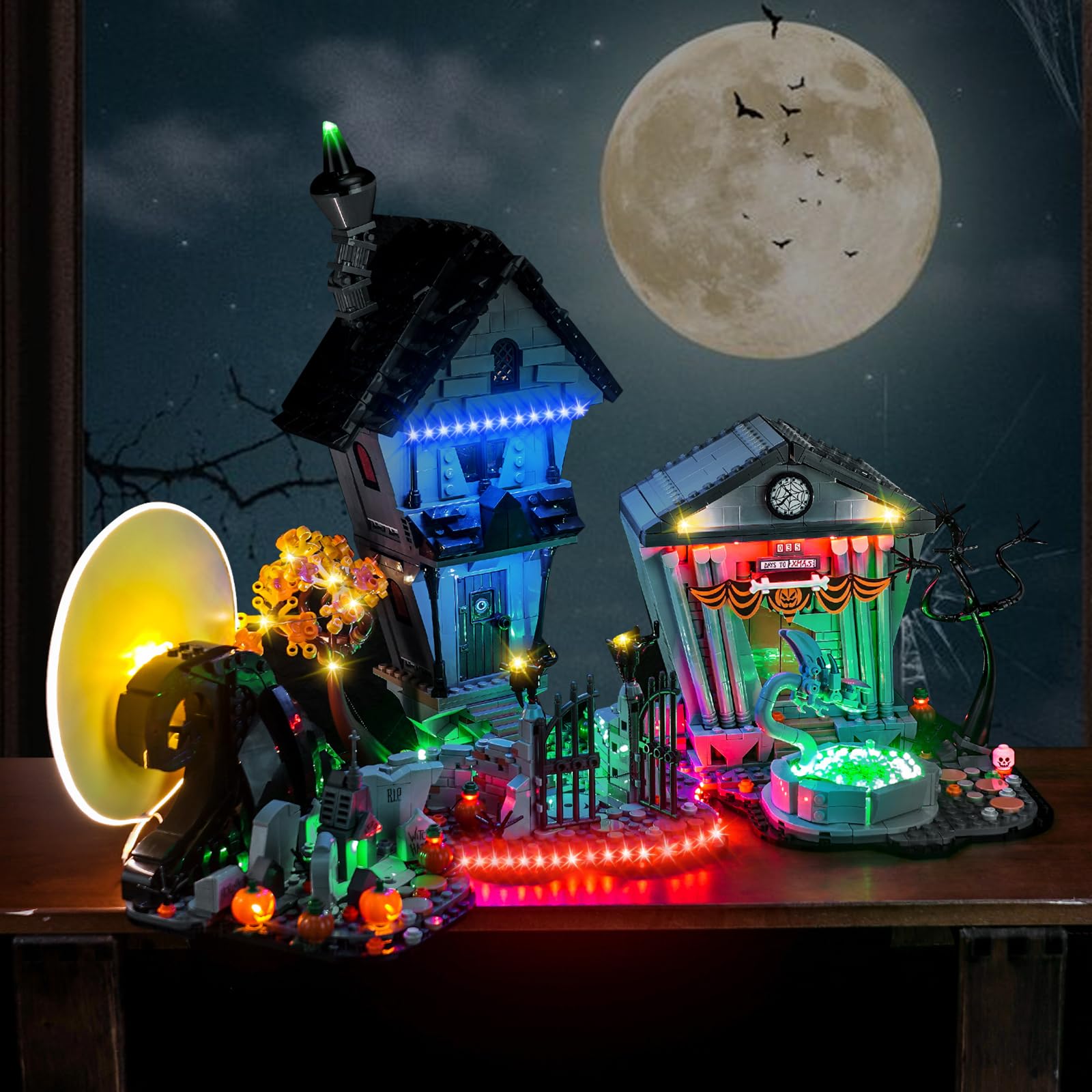 Set di luci a LED copatibile con Lego 76784 Black Dahlia Flower