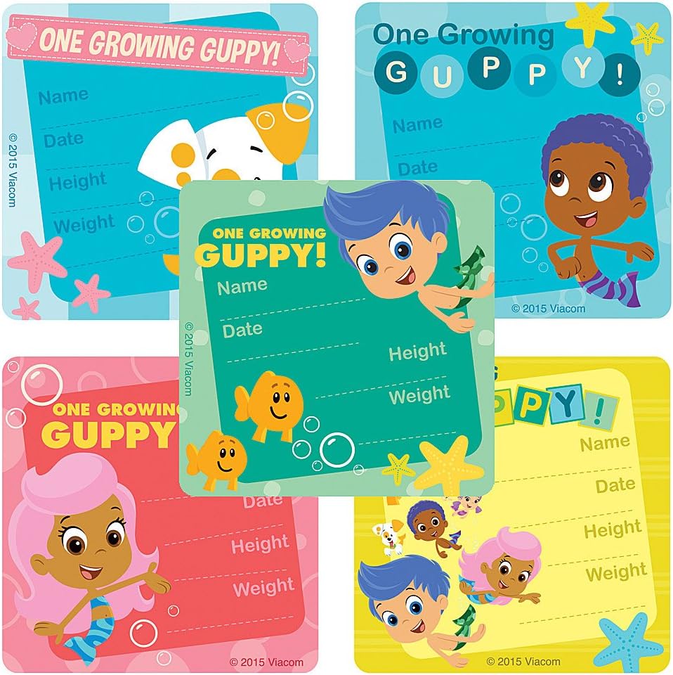 SmileMakers Bubble Guppies I've Grown Stickers - Doctor Office Giveaways - 100 Per Pack