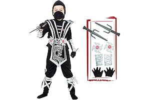 Silver Ninja Costume for Kids