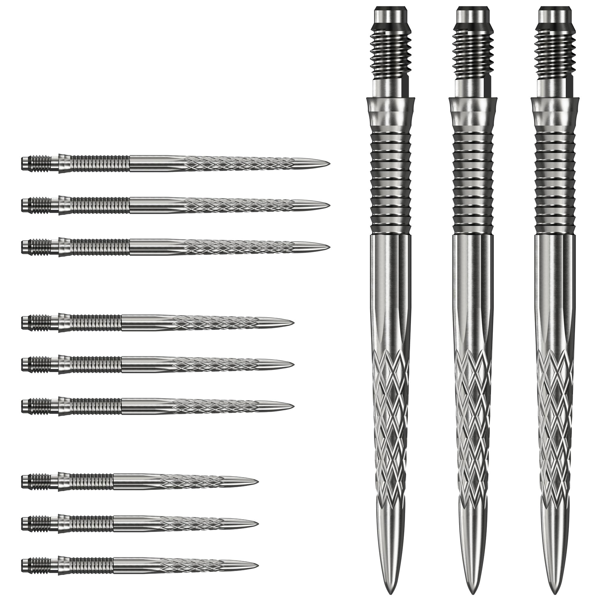 Mission R2.5 Rapid DSX Steel Tip Dart Points - 30 mm - 3 Colours. (Silver, 40mm)