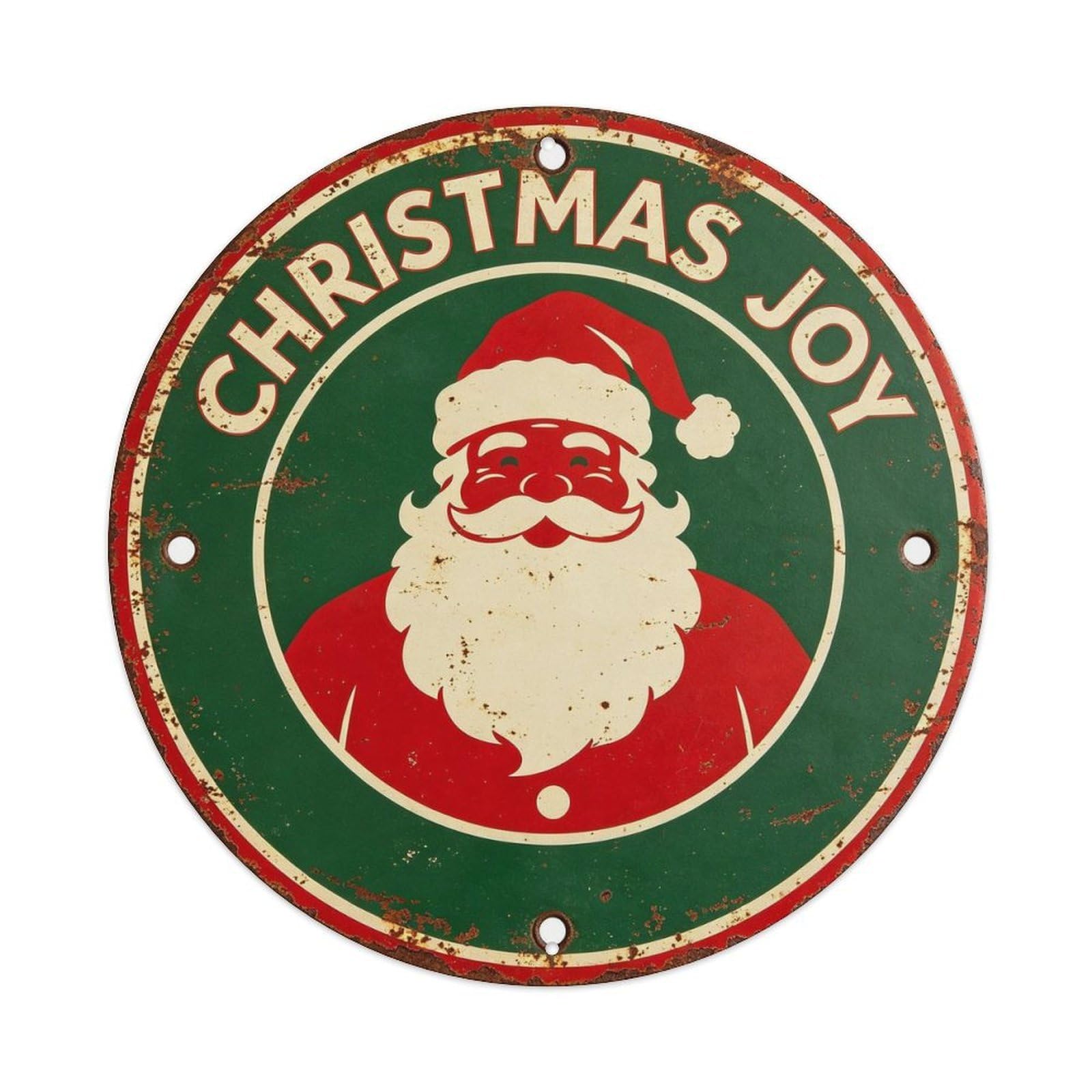 Christmas Joy Metal Tin Sign Plaque