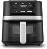 Freidora de Aire Cuisinart, 2.6 Cuartos, Canasta Compacta con 3 Funciones de Cocción para Freír, Asar y Hornear, 3 Preajustes, Piezas Aptas para Lavavajillas, AIR-80, Acero Inoxidable y Negro 1