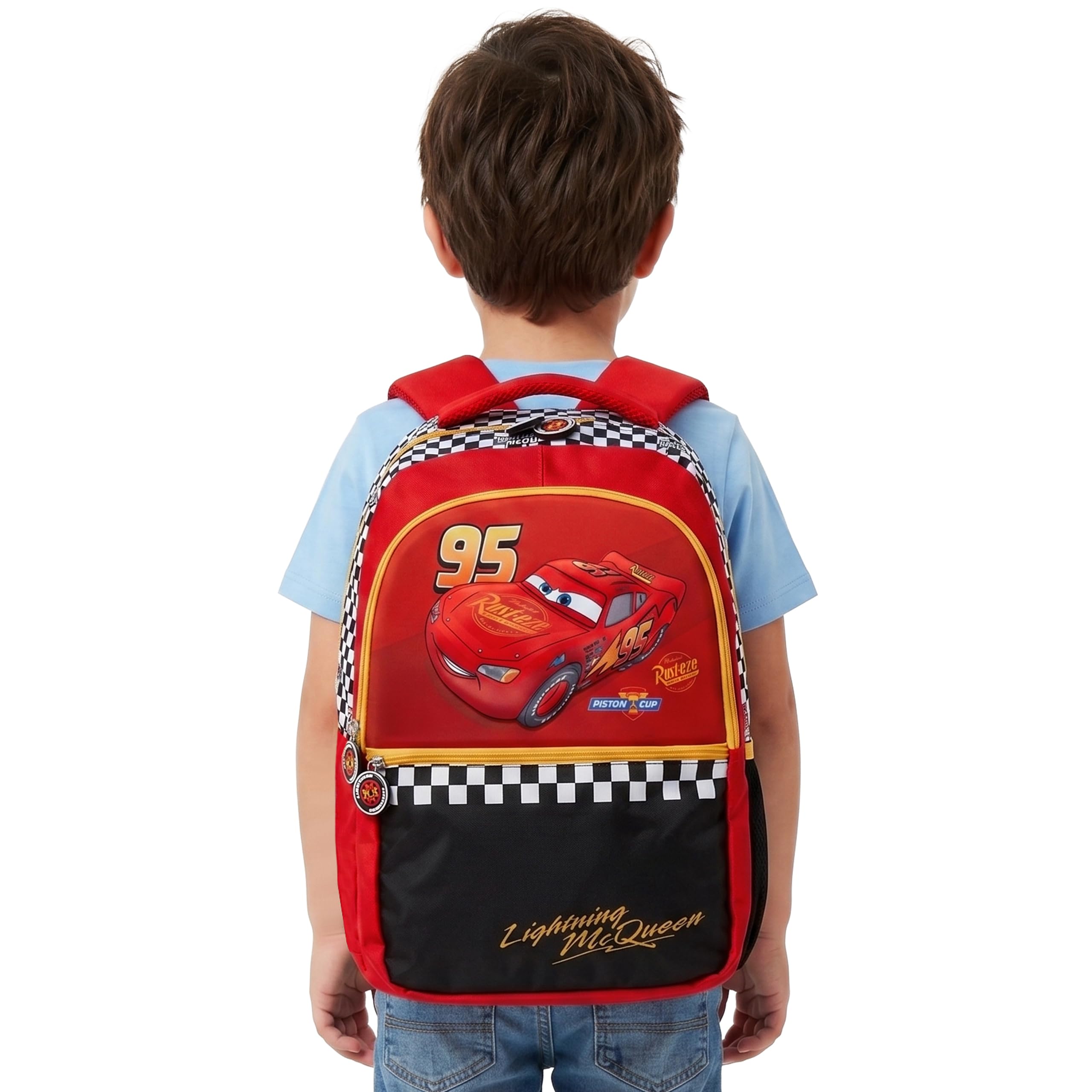 Disney Cars Mochila Infantil, Mochila Niño Rayo McQueen, Roja, Talla Única