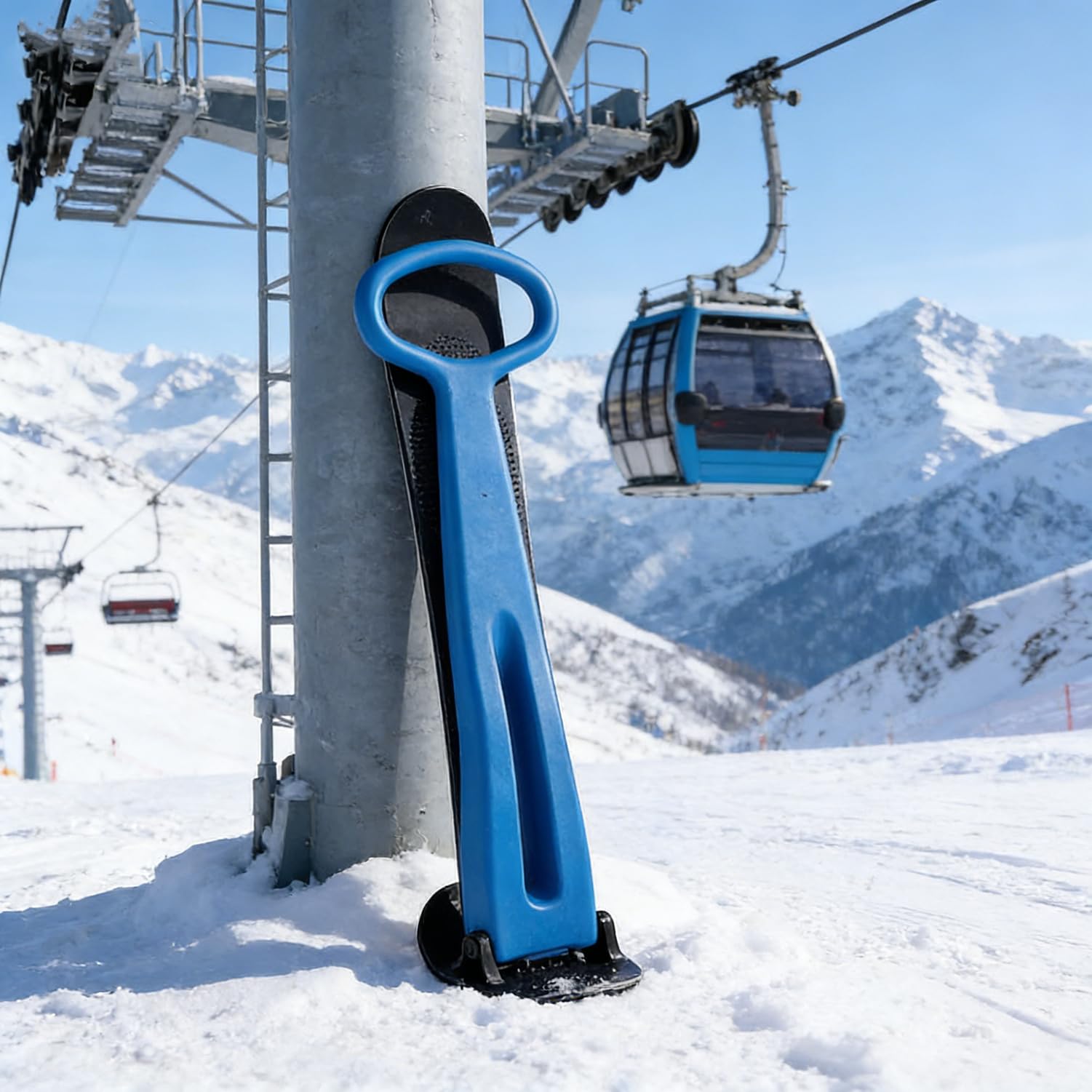 Bob Schlitten, robuster Kunststoffrodel Mit Brems, Kinderschlitten, Einfacher Steuerung Zipfelbob, Zusammenklappbare, Bis 100Kg Belastbar, Für Kinder Und Erwachsene, Outdoor Wintersport