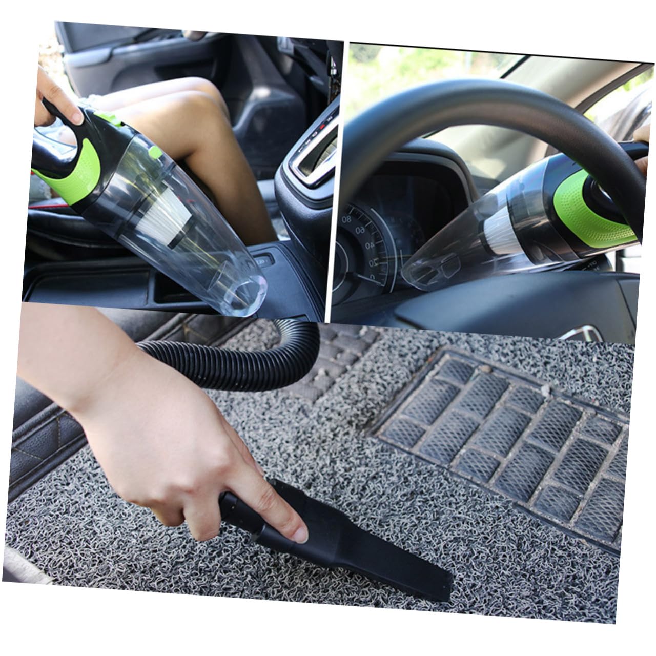 PRETYZOOM Aspiradora De Coche Miniaspiradora Portátil Carga USB para Uso Seco y Húmedo El Coche Aspiradora De Mano Compacta