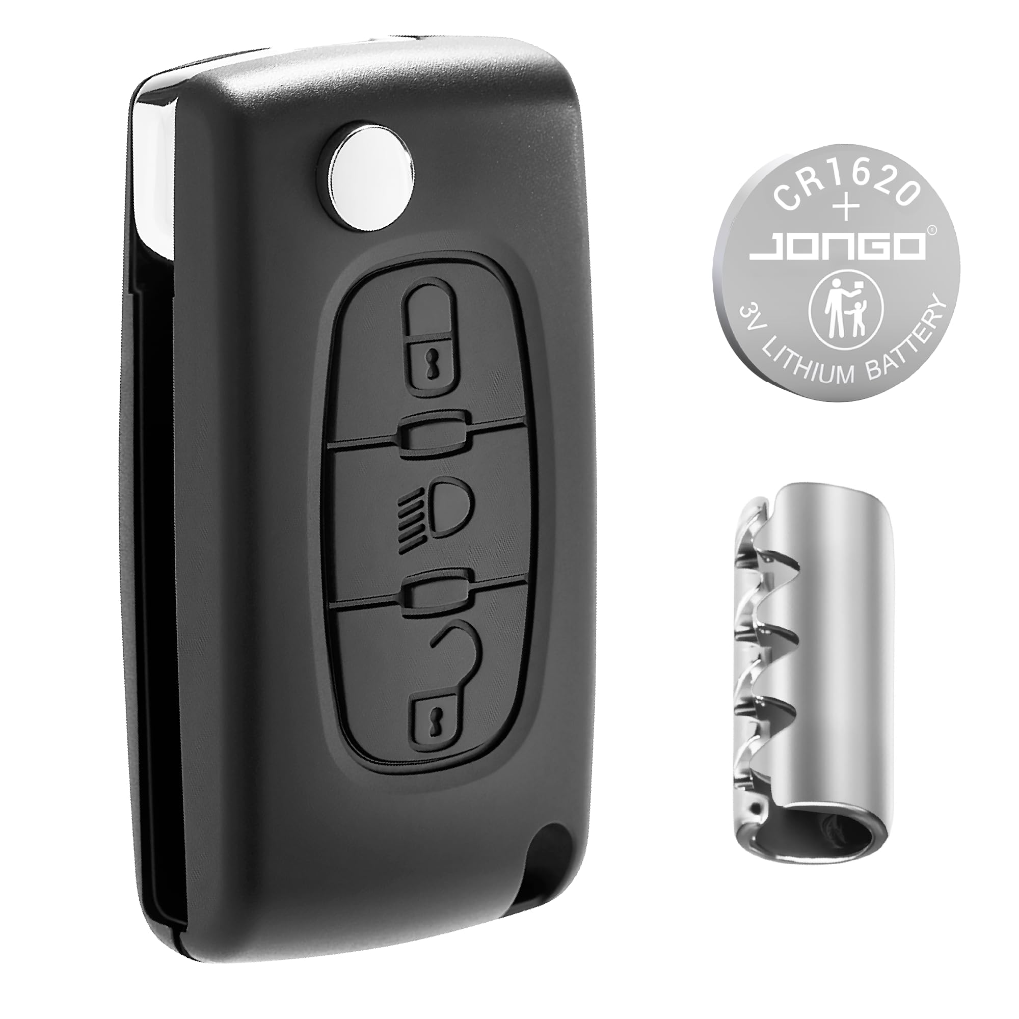 Coque de clé de voiture Plip de télécommande pour Citroën C4 Picasso