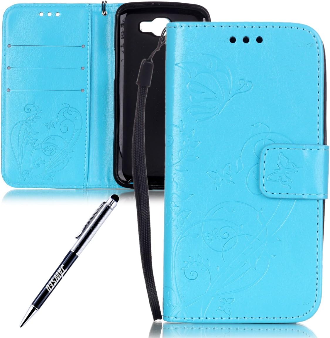 Case Lg K4, Case LG K4 LTE K120E K130E K121 4.5, jawseu LG K4 Back Cover Case Design Splicing Leather Wallet Premium PU Leather and Soft TPU Silicone Case Pare LG K4 Protective Bumper Shell and Card Slots and Magnetic Closure Foldable Stand Flip Folio Cover Case Case Mobile Phone Leather Wallet Case Skin Case Cover for LG K4