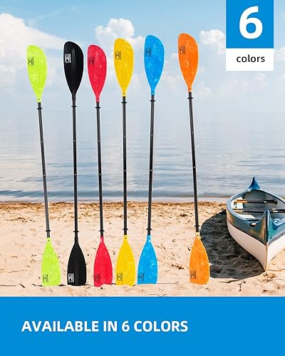 Miniatura 4 de OCEANBROAD Remo ajustable para kayak de 86 pulgadas86.6 in a 94 pulgadas94.5 in, kayak, canoa, remo con correa de remo, 1 paleta