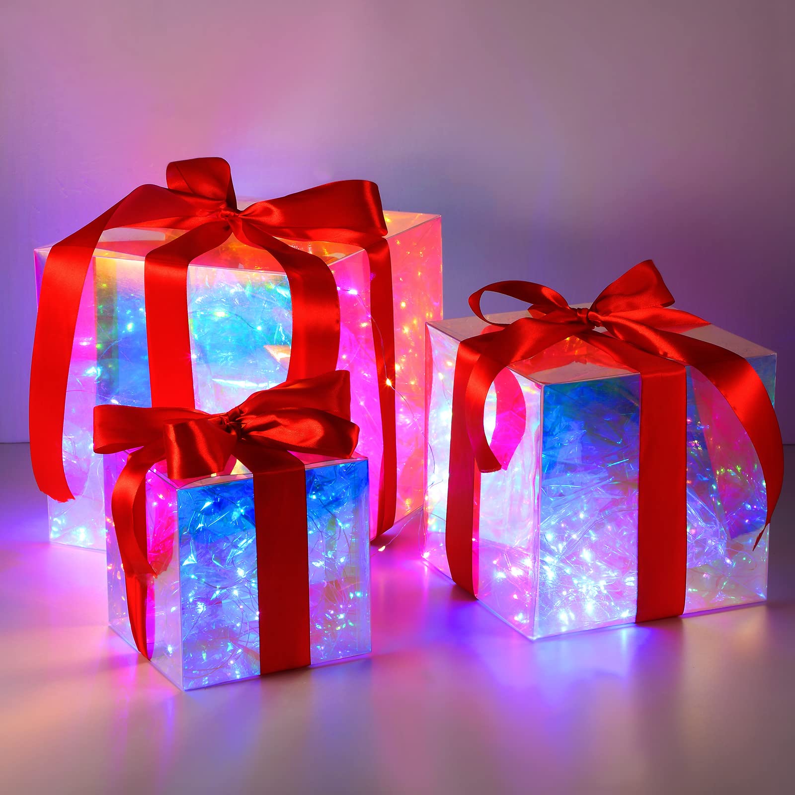 Amazon.co.jp: クリスマスライト付きギフトボックス 12個パック 