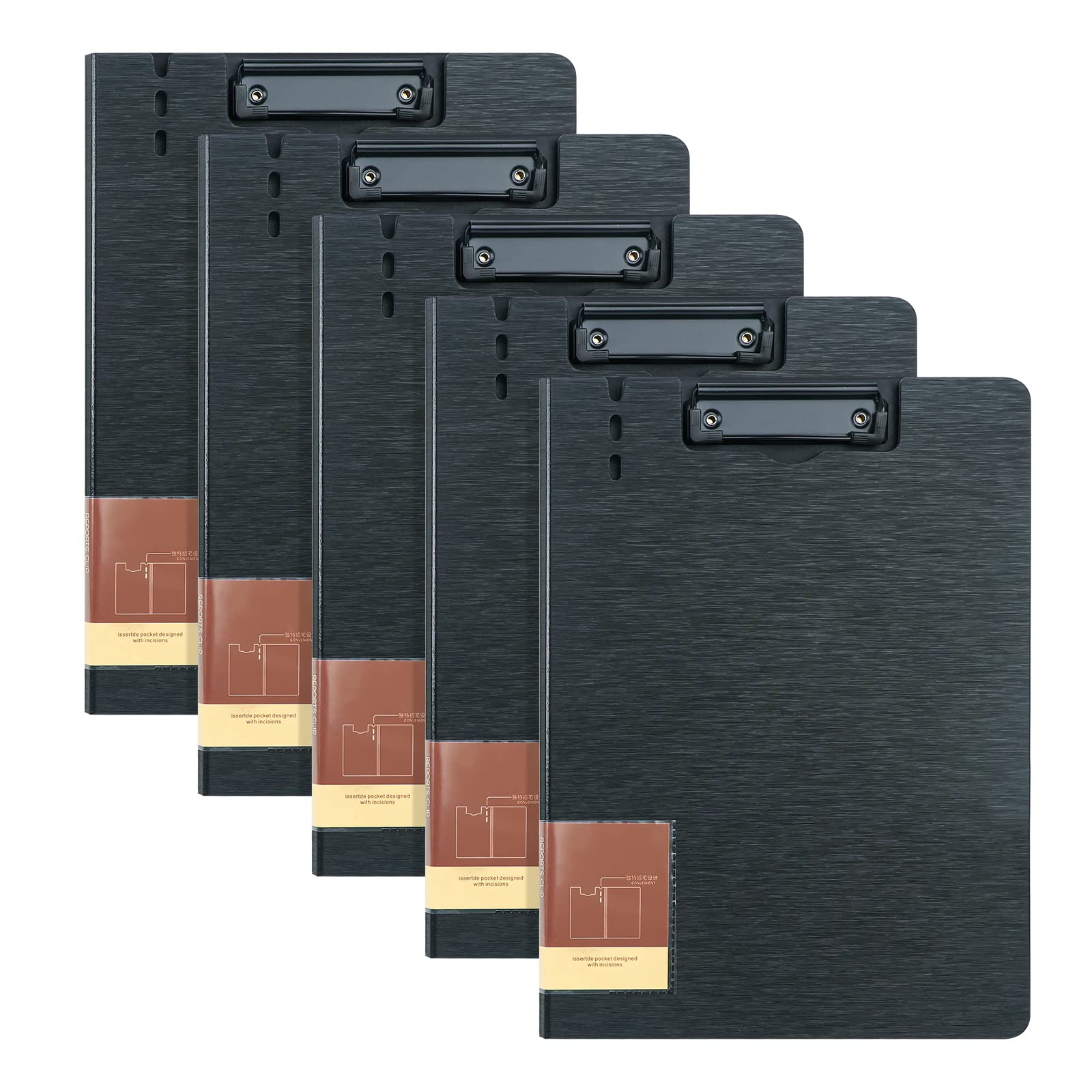 Sponsored Ad – A4 Clipboard,5 Pack Clipboard Holders with Low Profile Clip,A4 Clipboards Clip Board for Office or Restaurant(Black)