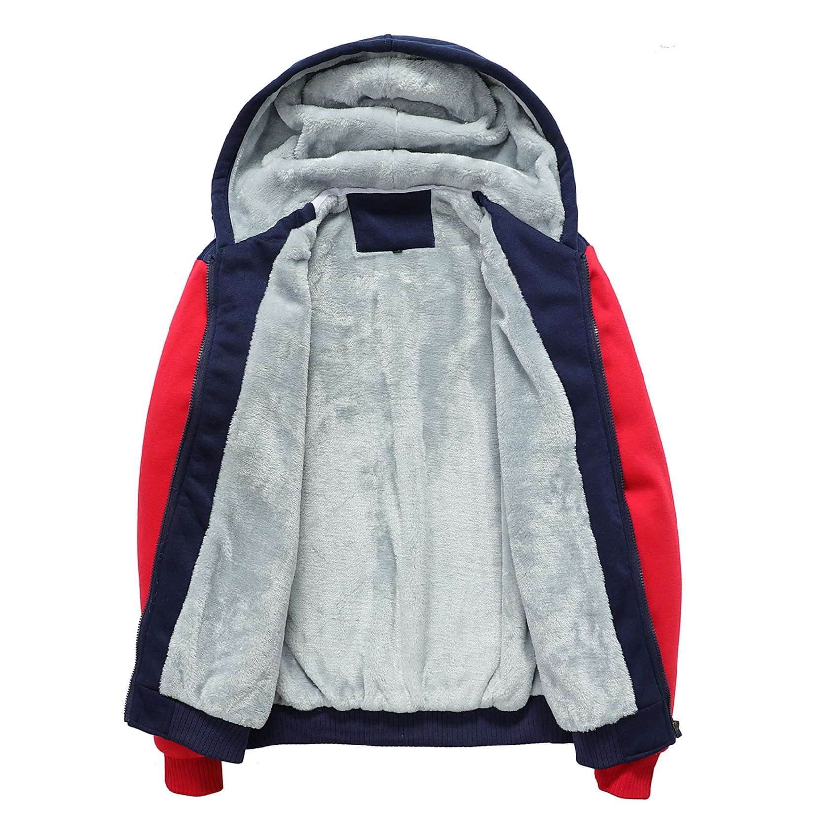 Chaqueta Polar para Hombre Sudaderas con Capucha Y Cremallera Completa para Scania Sudaderas con Capucha Abrigos Gruesos Y Cálidos De Invierno Chaquetas Suaves Y Pesadas,Black-S