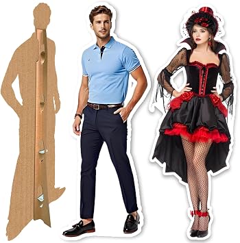 Custom Life Size Cardboard Cutout, 1-6 ft Personalized High Resolution Stand Up, Upload Photo, Perfect for Wedding, Graduation, Birthday, Events