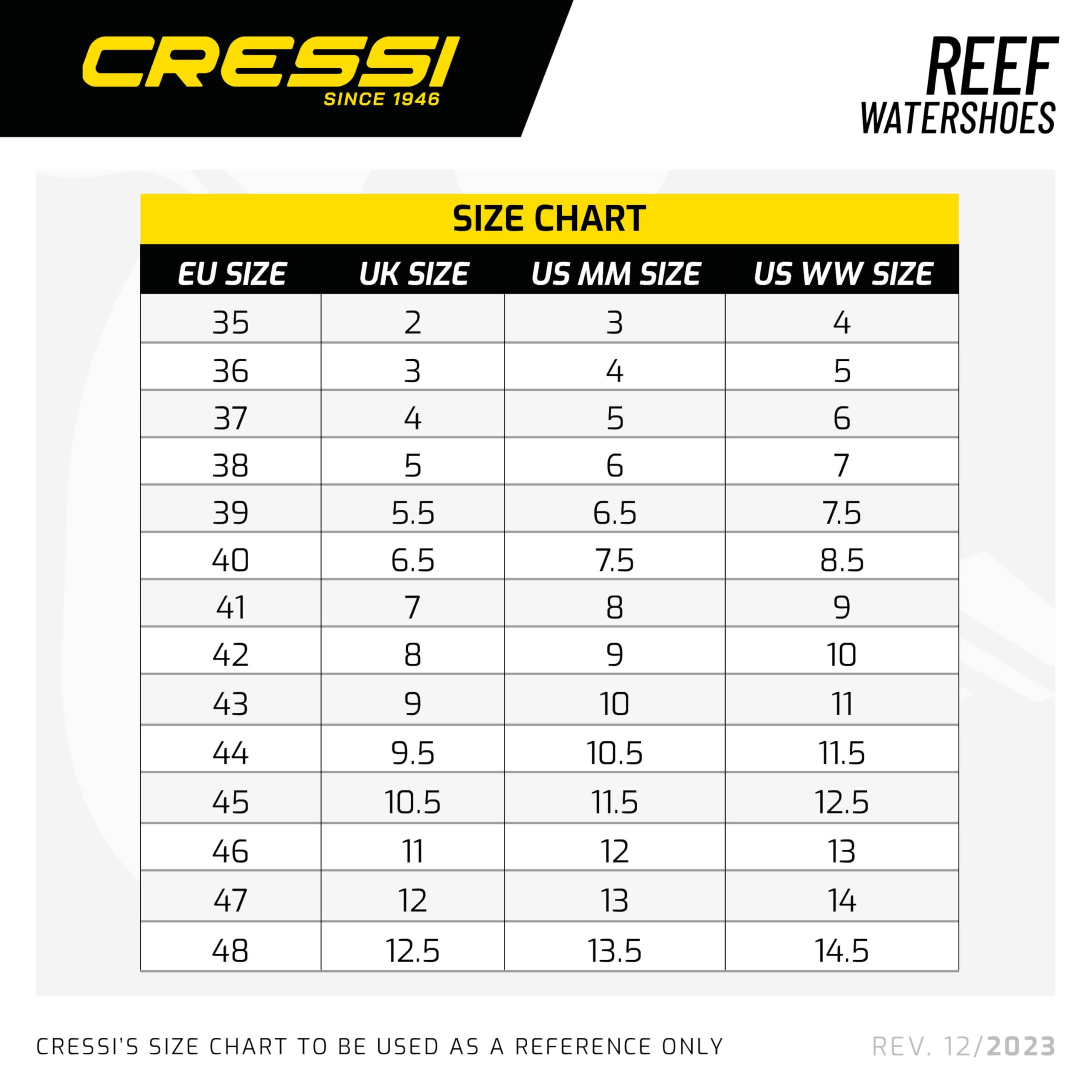 CRESSI Uniseks Reef Water ShoesButy odpowiednie na Morze, Sporty wodne na Plaży