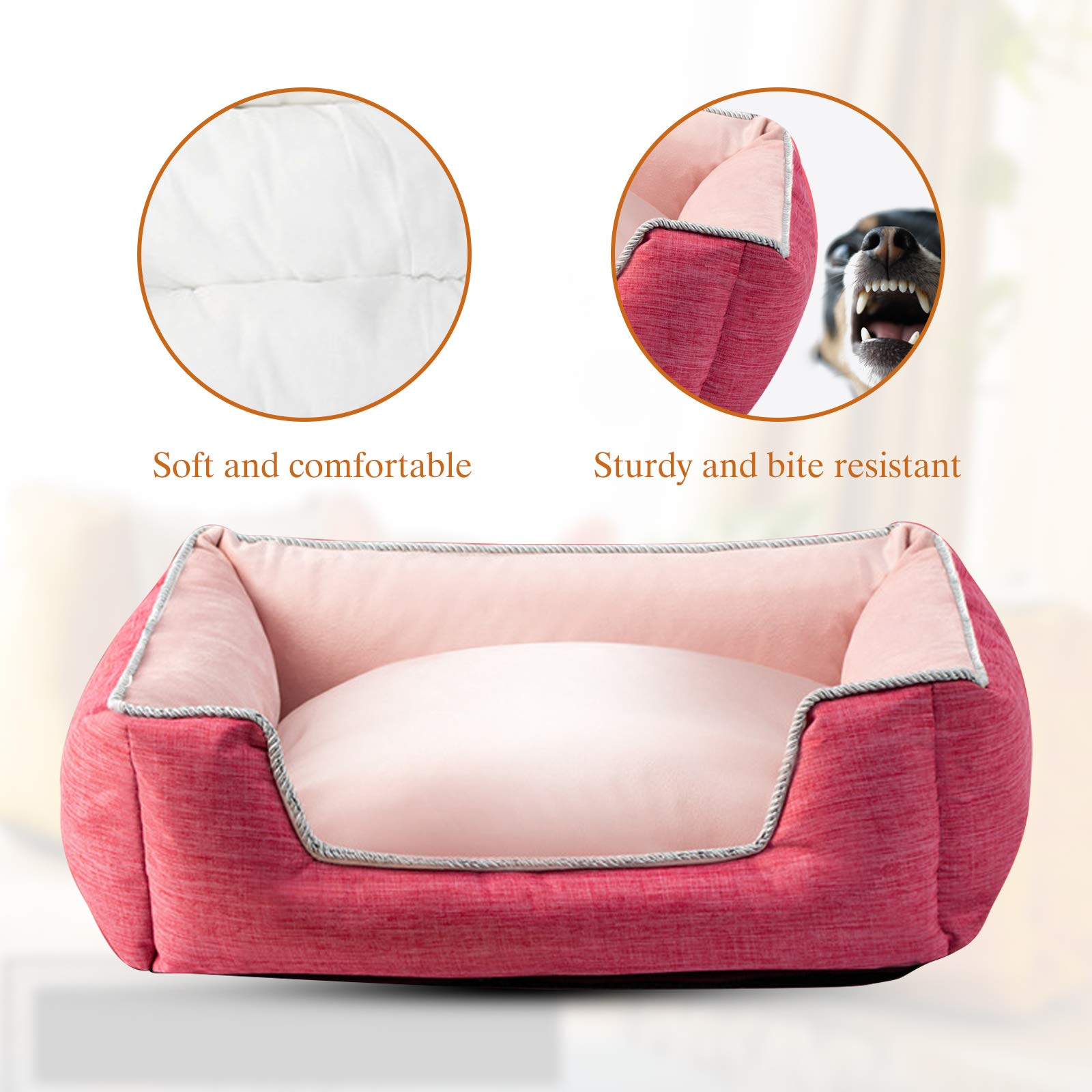 thumbnail: Wasbaar Kattenbed Rond - Zacht Hondenbed Voor Katten En Kleine Honden, Stijlvol En Rustgevend, Grijs S