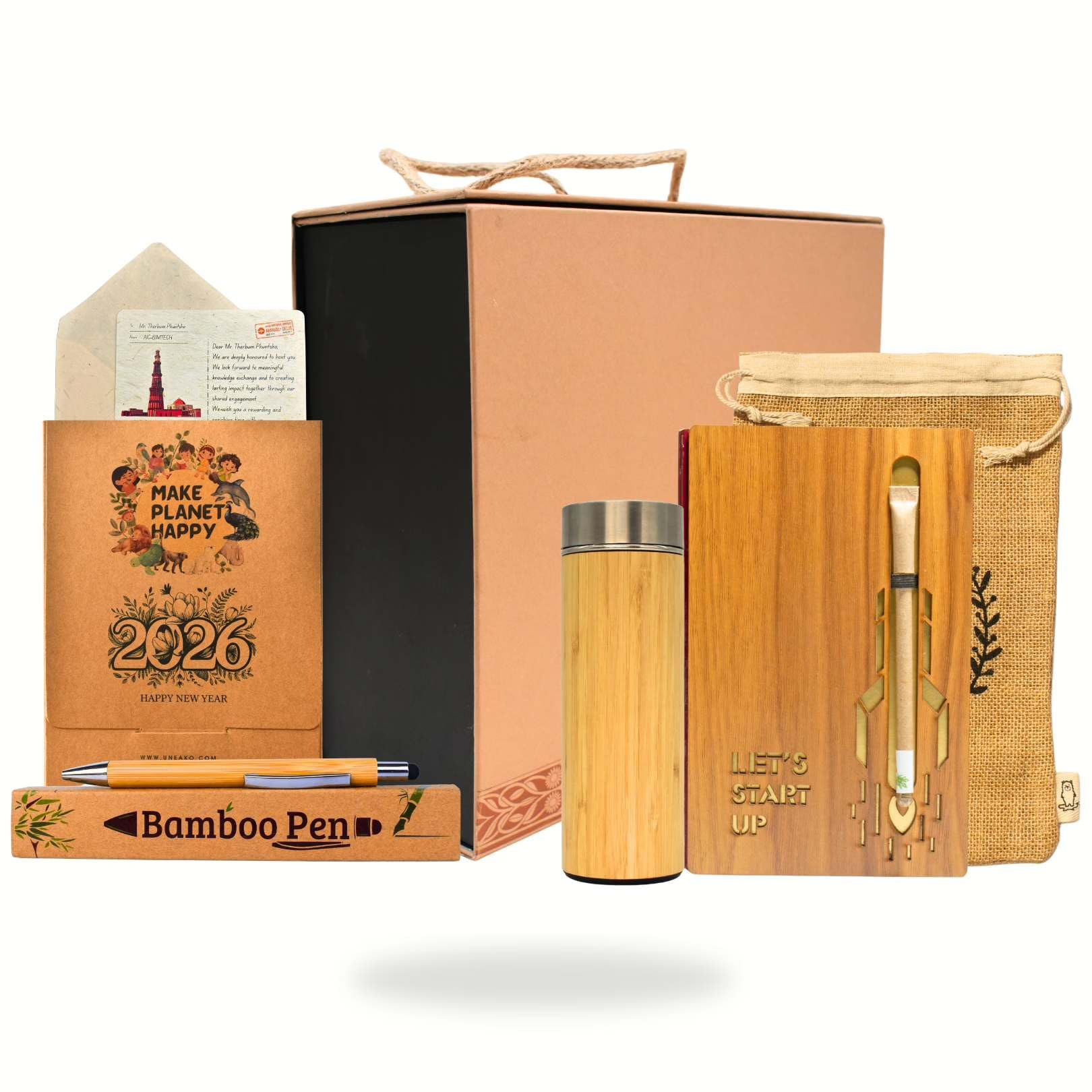 UNEAKO Gift Combo D Executive Green Gift Box | Premium Sustainable