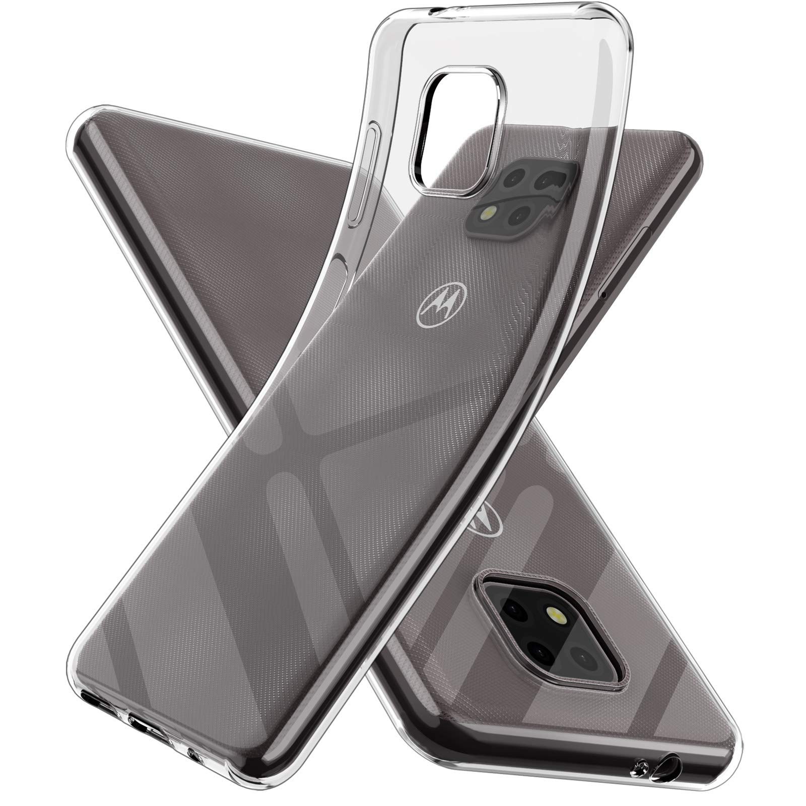 SNOSHO for Moto G Power 2021 Case,Slim Thin Flexible TPU Soft Silicone Gel Skin Shockproof Anti-Scratch Protective Cases Cover for Motorola G Power 2021,Crystal Clear