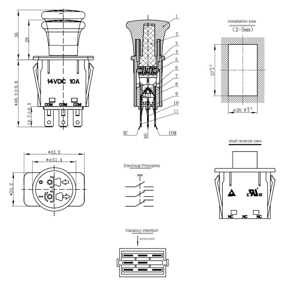 Amazon.com : Mizoneparts K3011-62300 10AMP PTO Switch