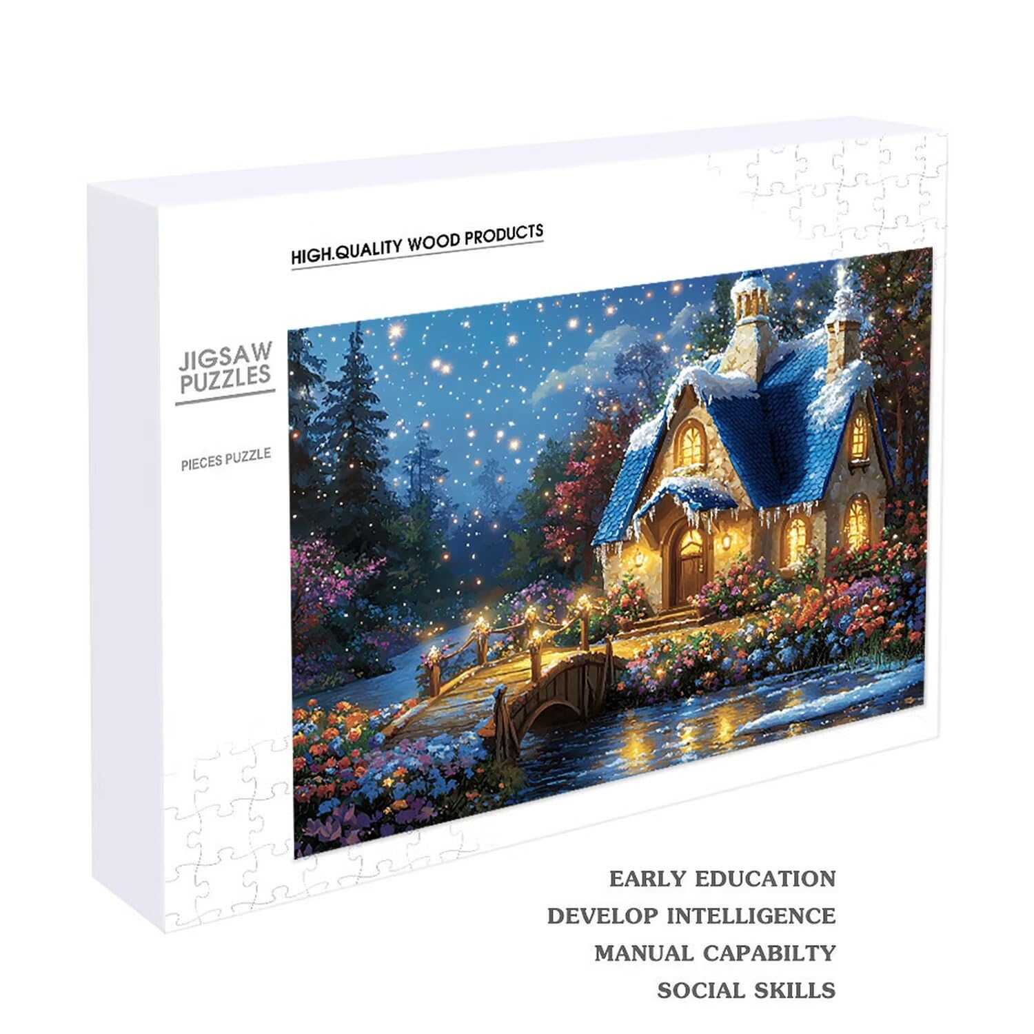 Casa piccolo ponte - Puzzle 4000 Pezzi per Adulti - Puzzle fai da te, Intrattenimento Creativo, Arte Moderna, Puzzle Classico per Adulti e Ragazzi dai 12 anni, Idea Regalo Uomo e Donna 140x87cm a-829