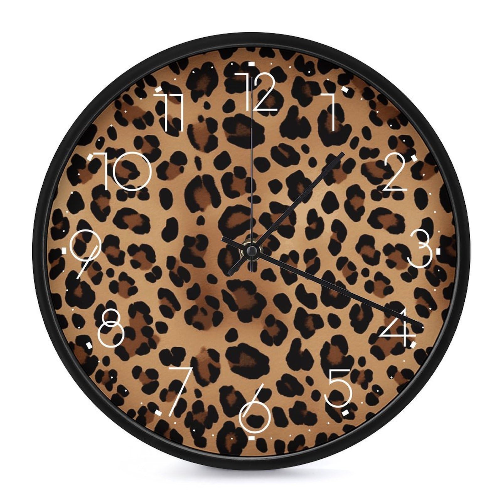 Horloge murale léopard pour cuisine et salon afin de créer une ambiance cosy