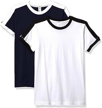 Tシャツ・カットソー Rest & Recreation V-NECK RINGER T-SHIRT 4BFK588 V-NECK RINGER T-SHIRT - NAVY - rest and recreation