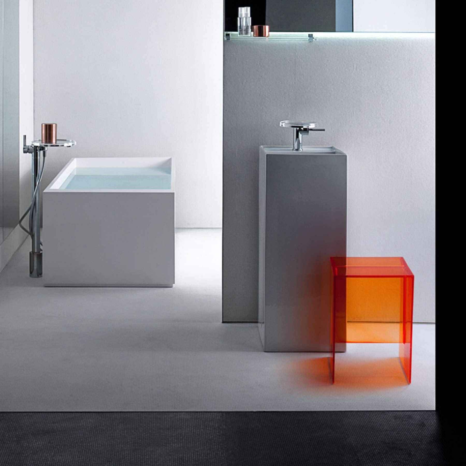 Kartell Max-Beam Sgabello, Rosa, 27 x 33 x 47 cm