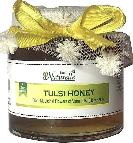 Farm Naturelle Tulsi - Miel de flores 100% pura cruda y natural, 250 gr (8.81oz)