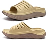 KuaiLu Womens Recovery Sandals With Comfortable Plantar Fasciitis Support,Ladies Orthotic Open Toe Sport Slides Thick Cushion Reduces Stress on Feet,Joints & Back Post-Exercise