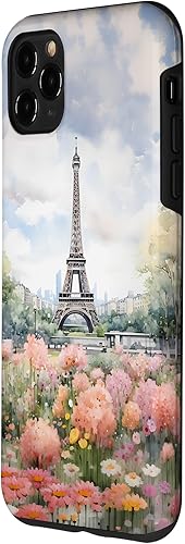 Miniatura 2 de Funda para iPhone 11 Pro Max Paris Francia Torre Eiffel Flores por todas partes