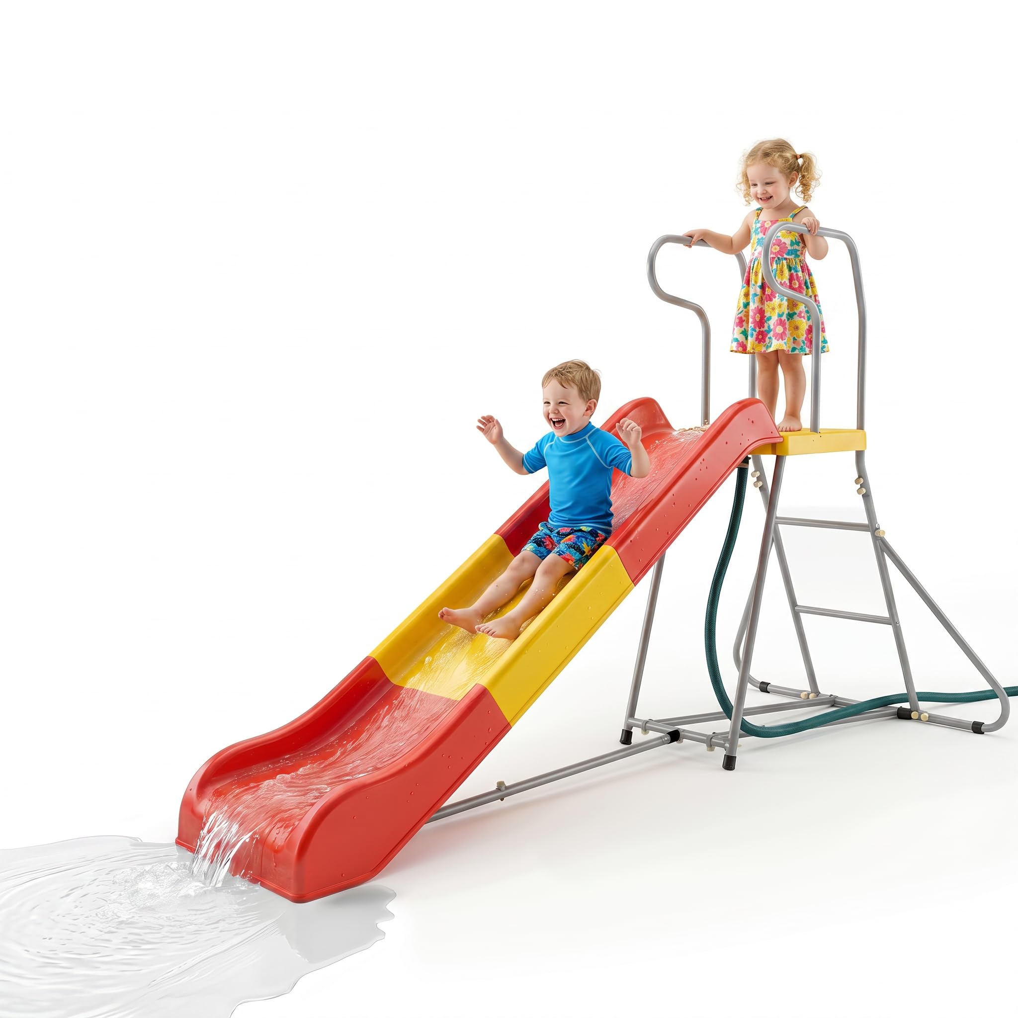 Amazon.com: Mersco 2 in 1 Outdoor Slide for Kids, 6.4FT